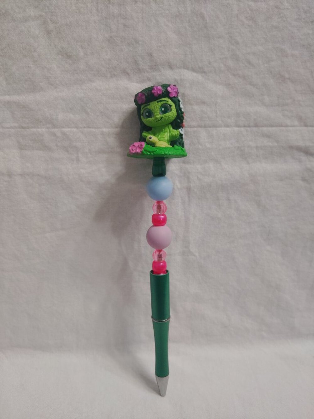 Disney Doorable- Spring Te Fiti- Handmade Beaded Pen